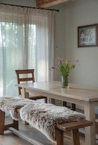 Χώρος καθιστικού στο Lagom Lodge