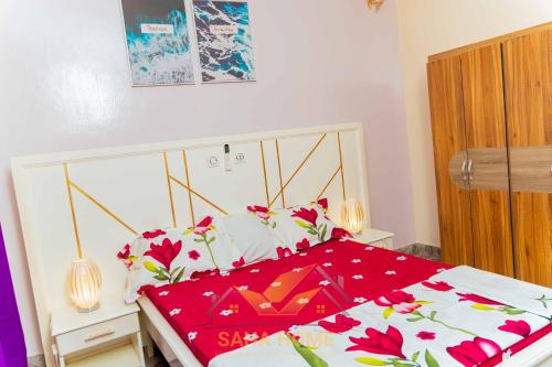 Le luxe à Yaoundé chez Saha Homeにあるベッド