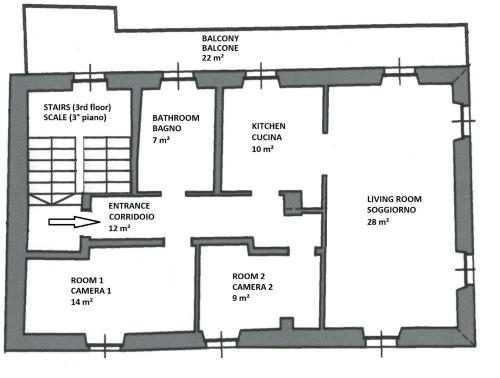 Floor plan ng Zocca Apartments