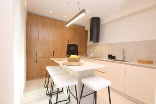 Η κουζίνα ή μικρή κουζίνα στο Olive Green Suites, Sidari