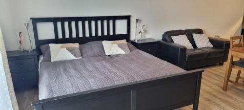 Postel nebo postele na pokoji v ubytování Riviera Lipno 510/13