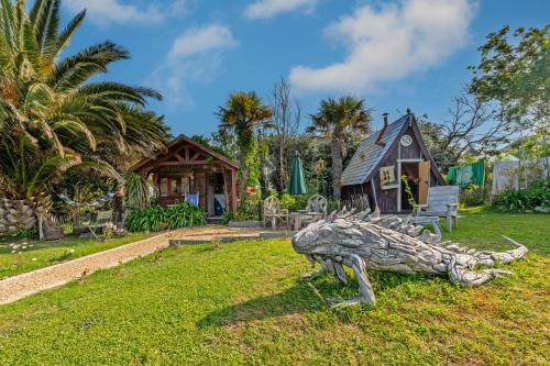 Κήπος έξω από το Chalet avec jardin vue mer 100m