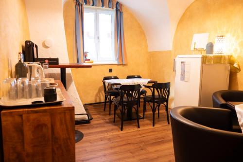 Posezení v ubytování Bed & Breakfast Goldener Stiefel