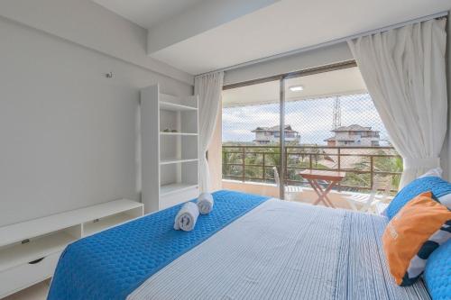 Katil atau katil-katil dalam bilik di Beach Place 302 - Apê com Jacuzzi by Carpediem