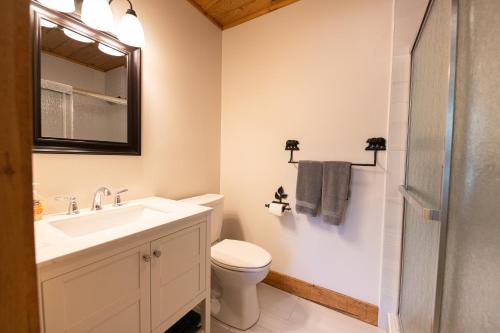 Koupelna v ubytování Daggett Lodge
