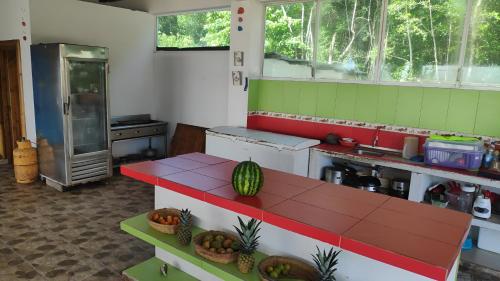 Kjøkken eller kjøkkenkrok på Casa Gaia Paradise