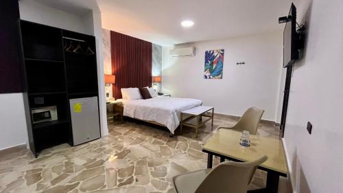 Postel nebo postele na pokoji v ubytování Hotel Varadero Internacional