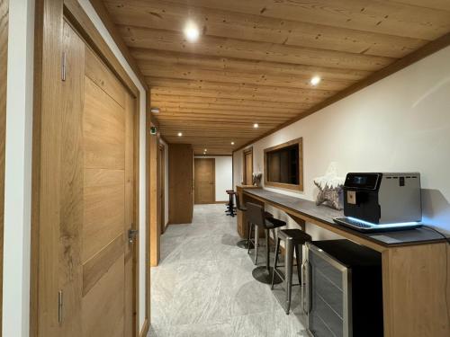 TV a/nebo společenská místnost v ubytování Chalet Evidence