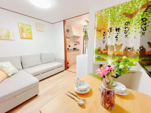 Χώρος καθιστικού στο Ikebukuro area, two layer house, double subway,3 min walk to stn, 双地铁车站步行3分 直达新宿 涩谷 银座 池袋 皇居 最大6人