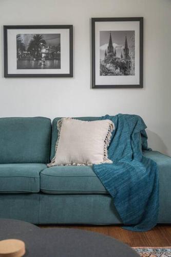 Zona de estar de Kaleamera - 3BR Parking WiFi