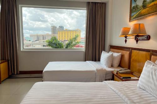 Katil atau katil-katil dalam bilik di Hotel Sor