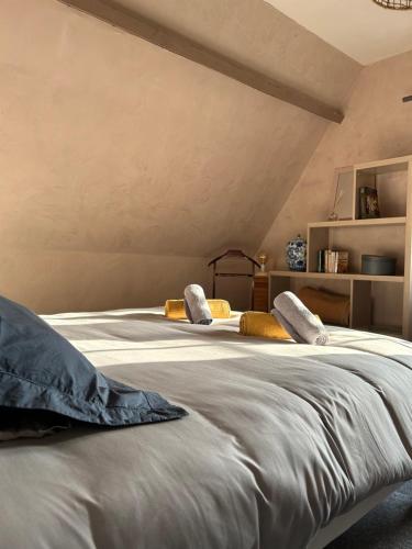 Cama o camas de una habitación en Les Maisons de Marie