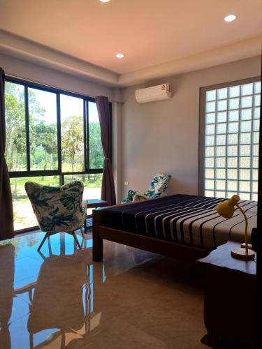 Гостиная зона в Pool Villa Romance
