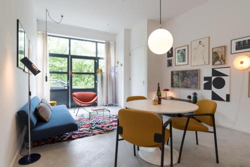 Posezení v ubytování Studio in creative district, FREE parking