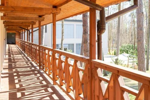 Balkón nebo terasa v ubytování Diuna