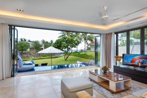Χώρος καθιστικού στο Ocean Sunny Villas Da Nang