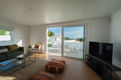 Χώρος καθιστικού στο Casa da Bela Vista (Piscina e Vista Mar)