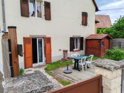 Das Gebäude in dem sich die Ferienwohnung befindet