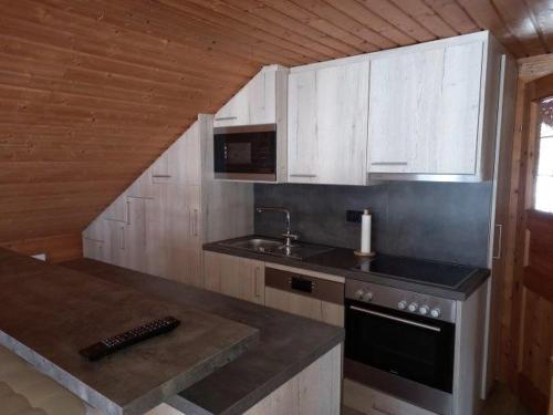 Küche/Küchenzeile in der Unterkunft Fischerhof Appartements