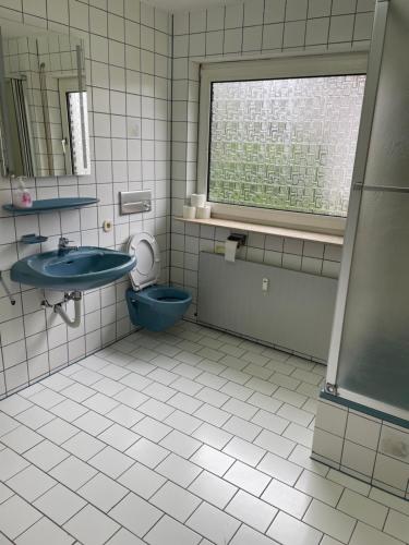 Ένα μπάνιο στο Ferienwohnung in Amstetten