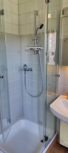 Ένα μπάνιο στο Ferienhaus Mantuja