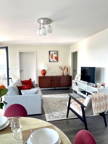 Appart Standing Balcon 6 Pers Parking Privé Tram