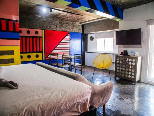 Ένα ή περισσότερα κρεβάτια σε δωμάτιο στο D522 Hostel at Kiener Hills - Near Cebu Airport