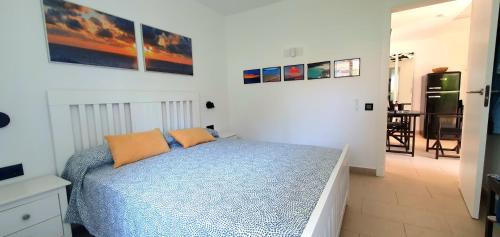 Säng eller sängar i ett rum på Casa RISSAGA - Las Golondrinas