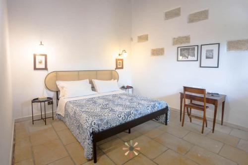 Postel nebo postele na pokoji v ubytování Agriturismo tenuta Margherita