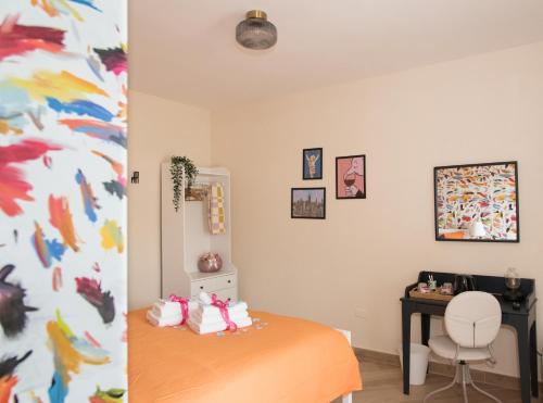 Кровать или кровати в номере Casa Bohemia B&B