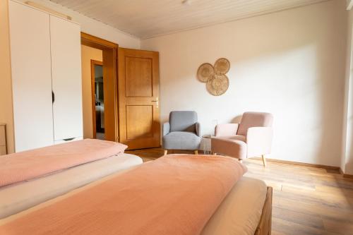 Katil atau katil-katil dalam bilik di Apartment Bergglück im Lungau