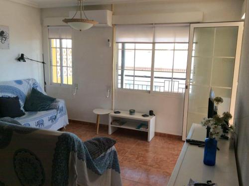 Χώρος καθιστικού στο Apartamento Reya Beach