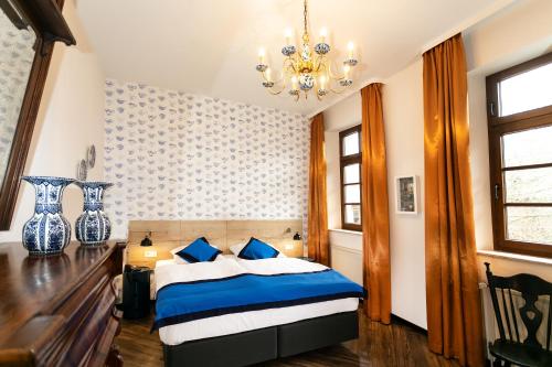 Postel nebo postele na pokoji v ubytování Landhaus Danielshof