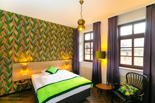 Postel nebo postele na pokoji v ubytování Landhaus Danielshof