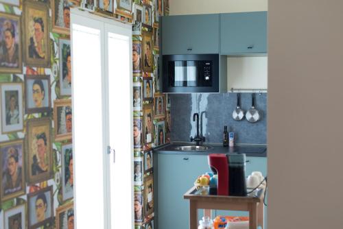 Кухня или мини-кухня в Casa Bohemia B&B
