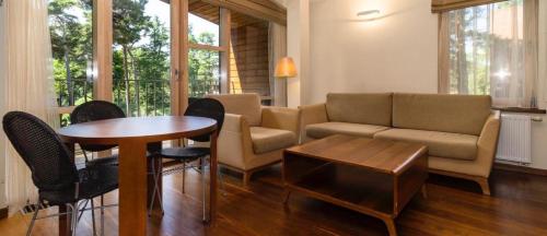 Χώρος καθιστικού στο Jūros apartamentai 567