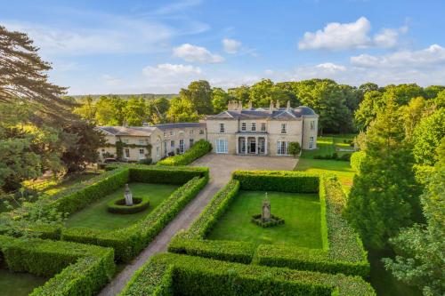 an aerial view of a mansion with a garden at Must see - Georgian Mansion I Suffolk Retreat in Beccles