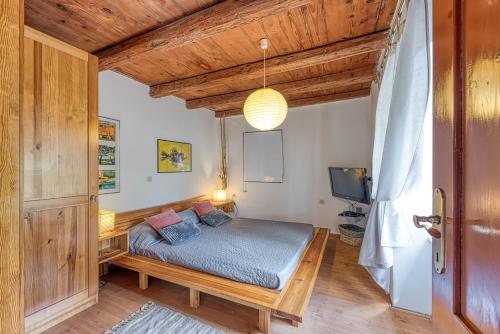 Katil atau katil-katil dalam bilik di Landhaus Golob in Medaki