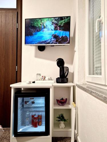 Kuchyň nebo kuchyňský kout v ubytování Apartments Miš