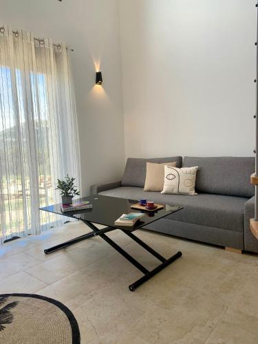 Χώρος καθιστικού στο Résidence 3 étoiles Pietra Gemina - Appartements de vacances, au calme, avec Piscine
