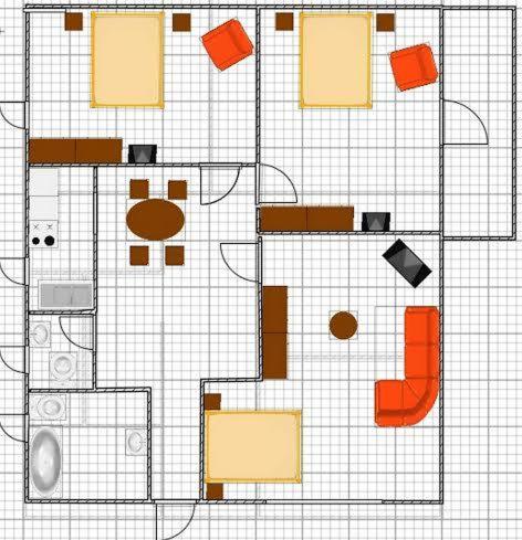 Půdorys ubytování Adri Apartman