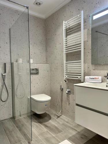 Et badeværelse på Athéna Appartement