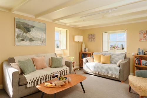 Et opholdsområde på Faraway Cottage