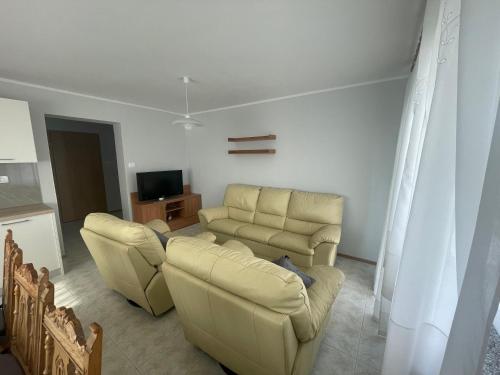 Χώρος καθιστικού στο Apartma pri Cesarjevih