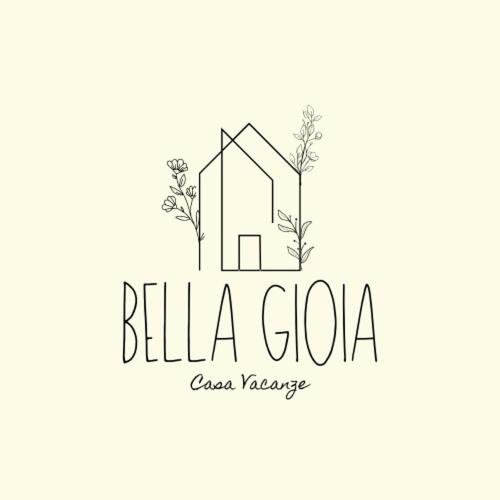 a logo for a real estate company with a house at Bella Gioia Casa Vacanze in Santa Maria la Palma