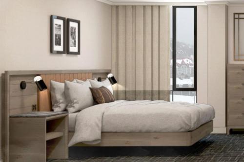 Cama o camas de una habitación en Fairmont Tremblant