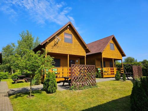 Zahrada ubytování Domki Drewniana Kraina
