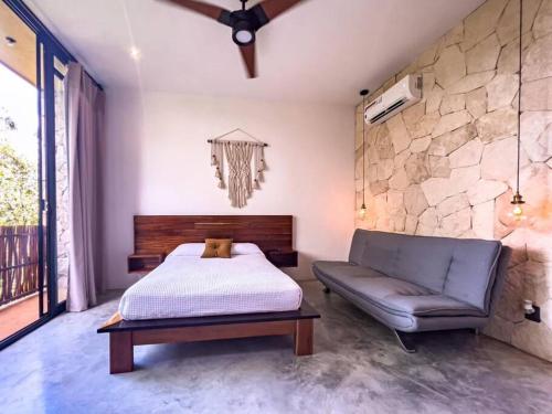Postel nebo postele na pokoji v ubytování Luxury paradise penthouse with private pool