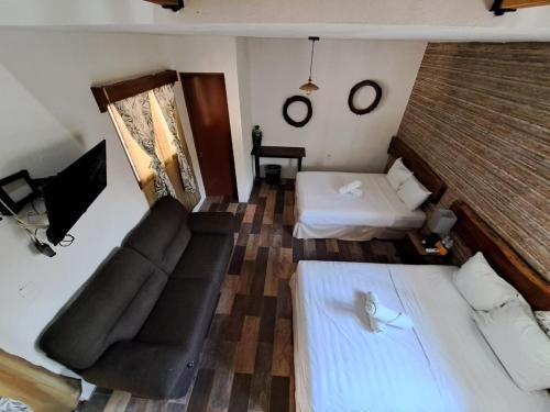 Zona de estar de Hotel Pancho Villas Bacalar - Free Bikes and Paddles