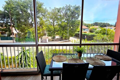 Renovated apartment with balcony and modern style